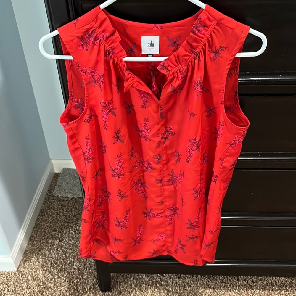Cabi sleeveless blouse.